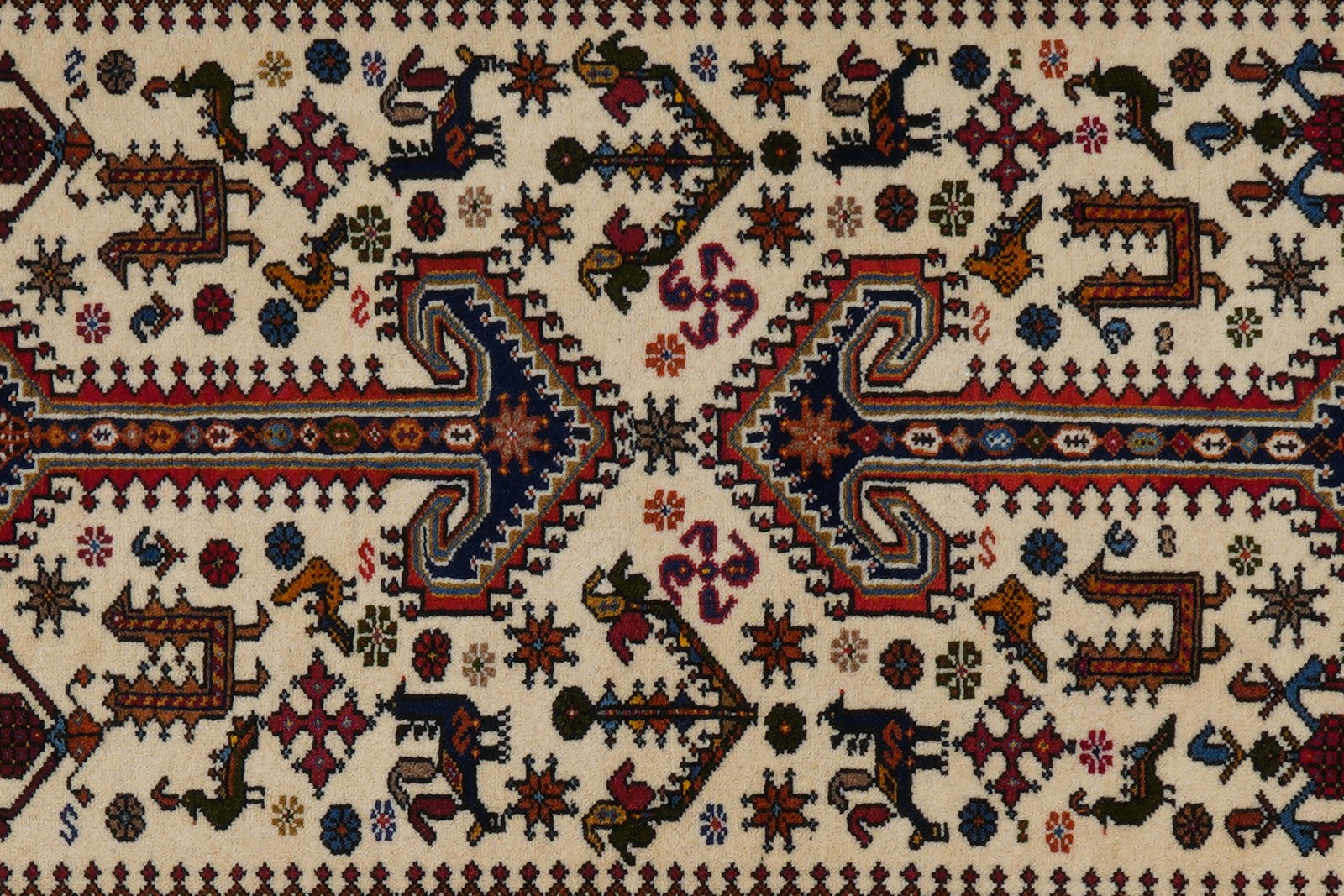 Nasrabad — Hand-knotted, 81x200 cm, Beige, 100% Virgin Wool | View 6