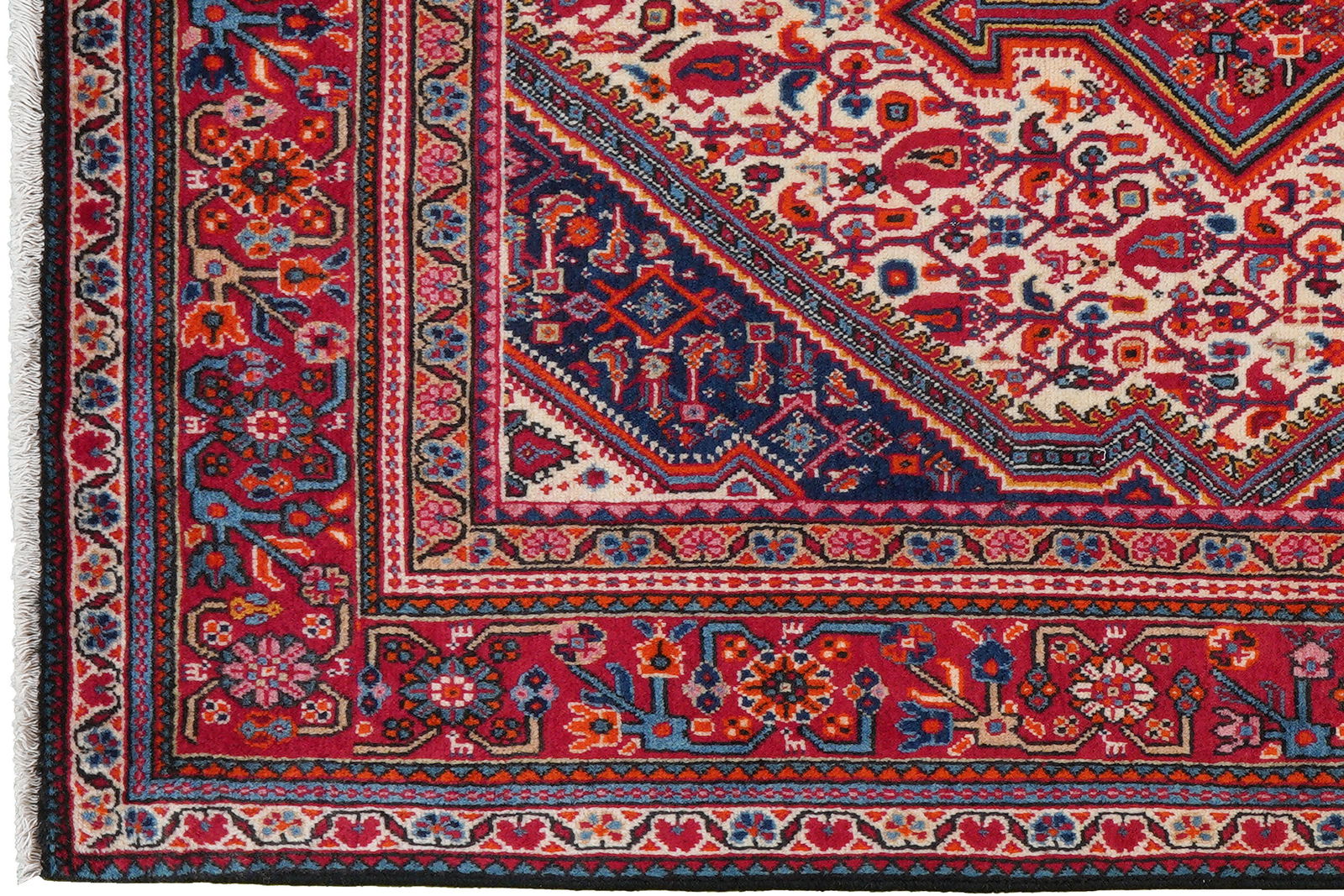 Djozan — Handgefertigt, 158x108 cm, Rot, 100% Virgin Wool | View 4