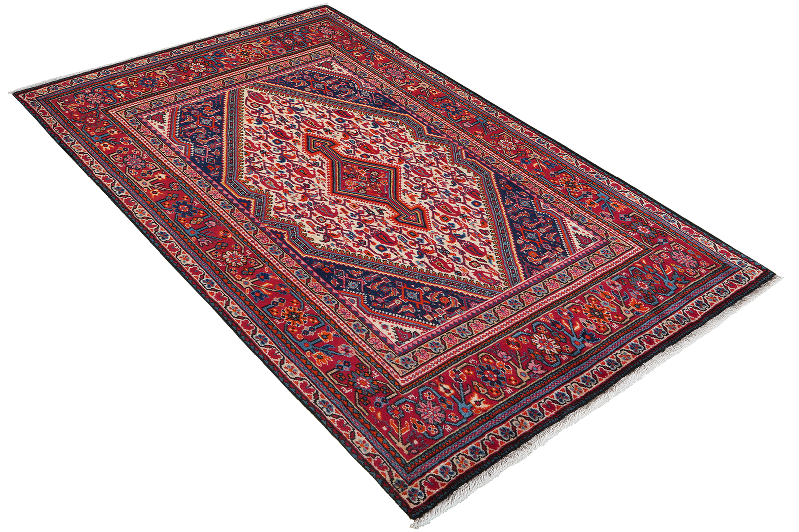 Djozan — Handgefertigt, 158x108 cm, Rot, 100% Virgin Wool | View 5