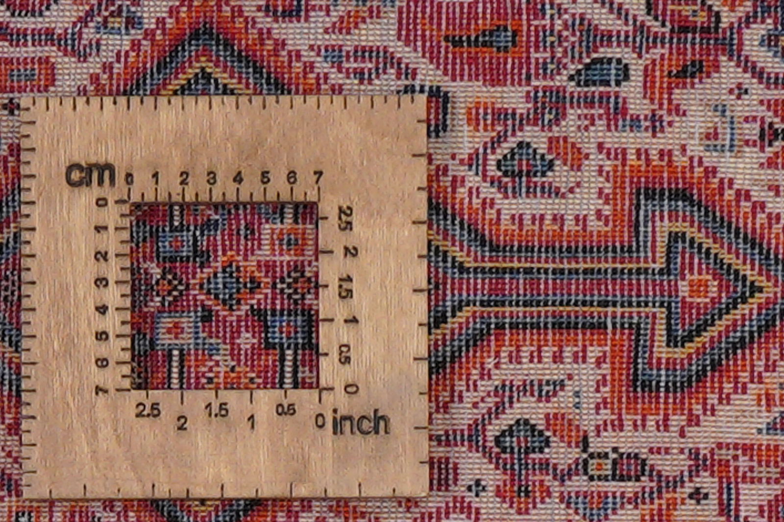 Djozan — Handgefertigt, 158x108 cm, Rot, 100% Virgin Wool | View 9