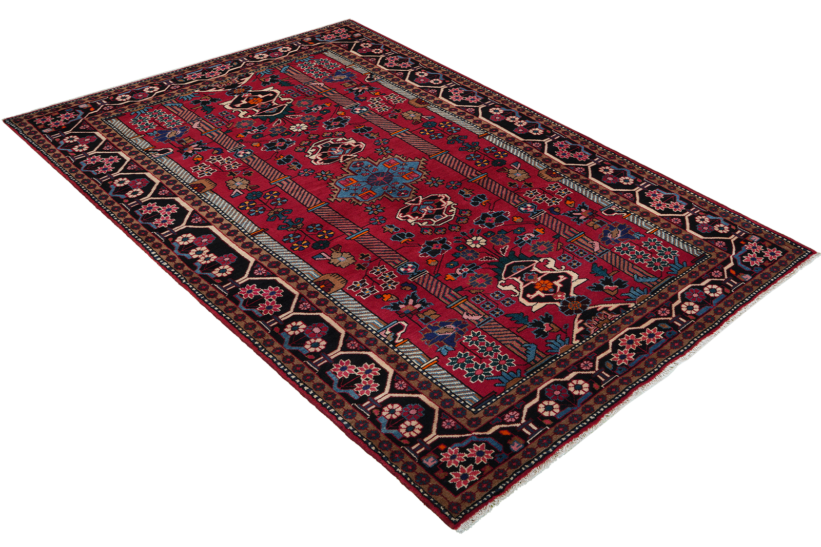 Nahavand — Handgefertigt, 252x142 cm, Blau, 100% Virgin Wool | View 5