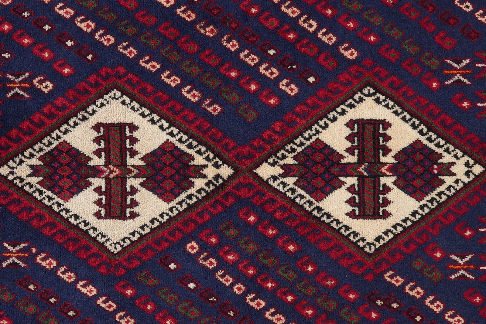 Afshar — Hand-knotted, 144x197 cm, Blue, 100% Virgin Wool | View 6