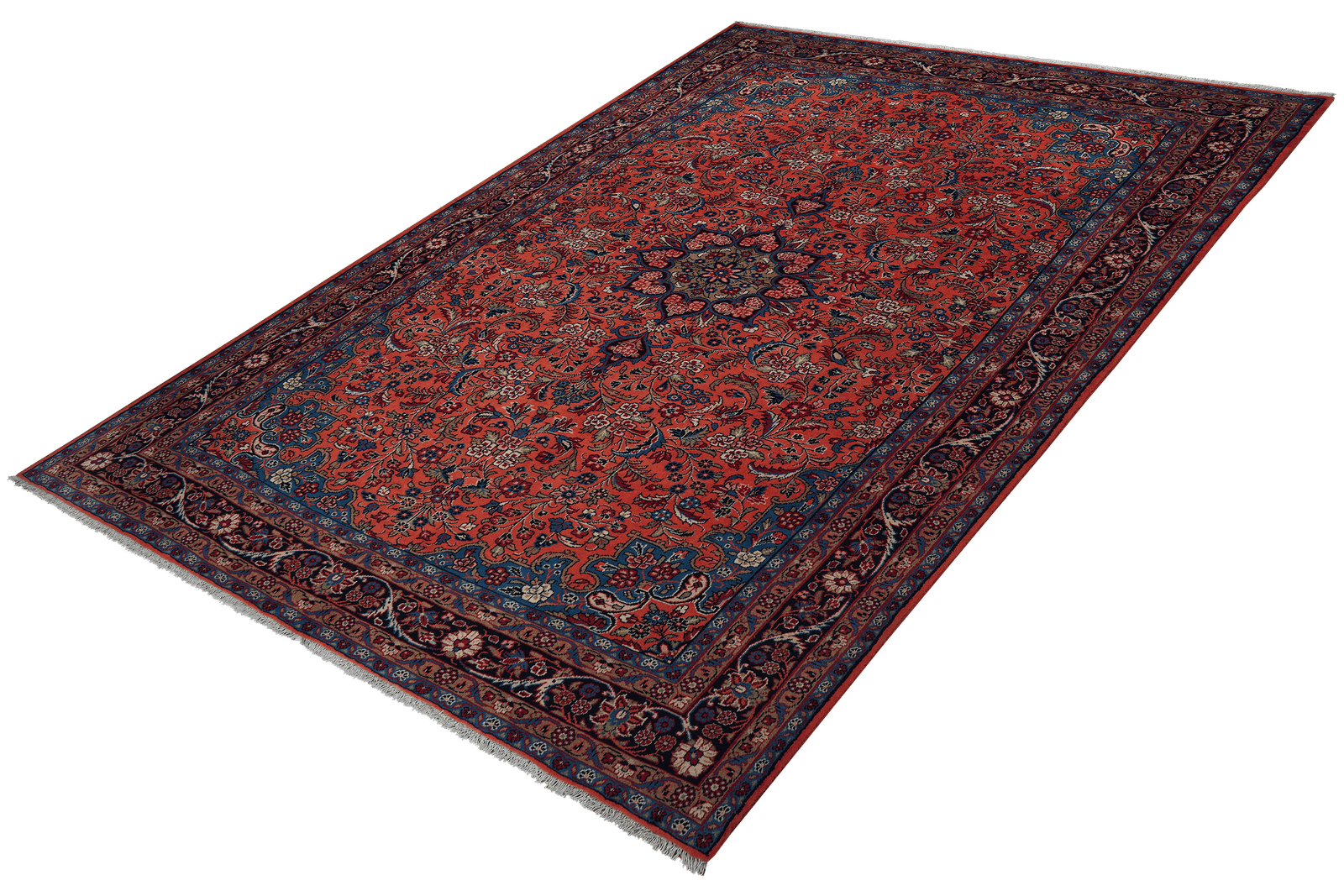 Mehreban — Hand-knotted, 206x300 cm, Red, 100% Virgin Wool | View 5