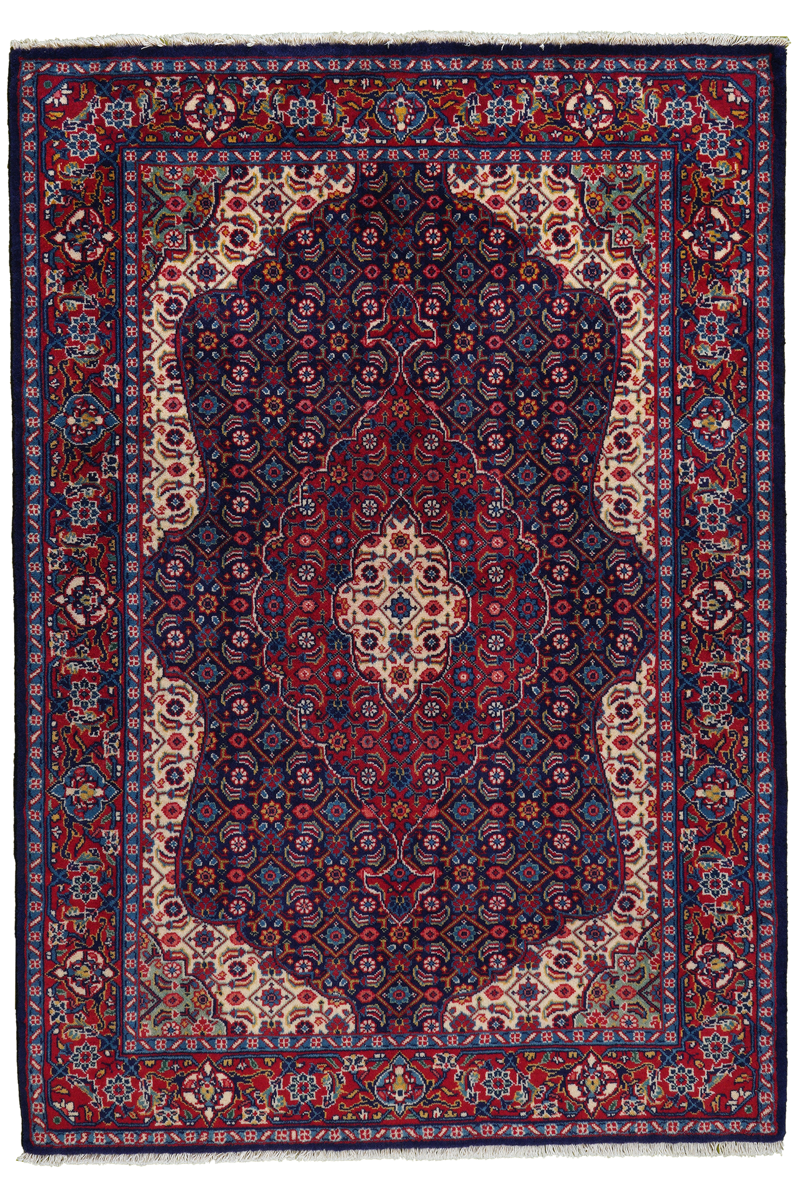 Sarough — Handgefertigt, 153x106 cm, Rot, 100% Virgin Wool | Main view