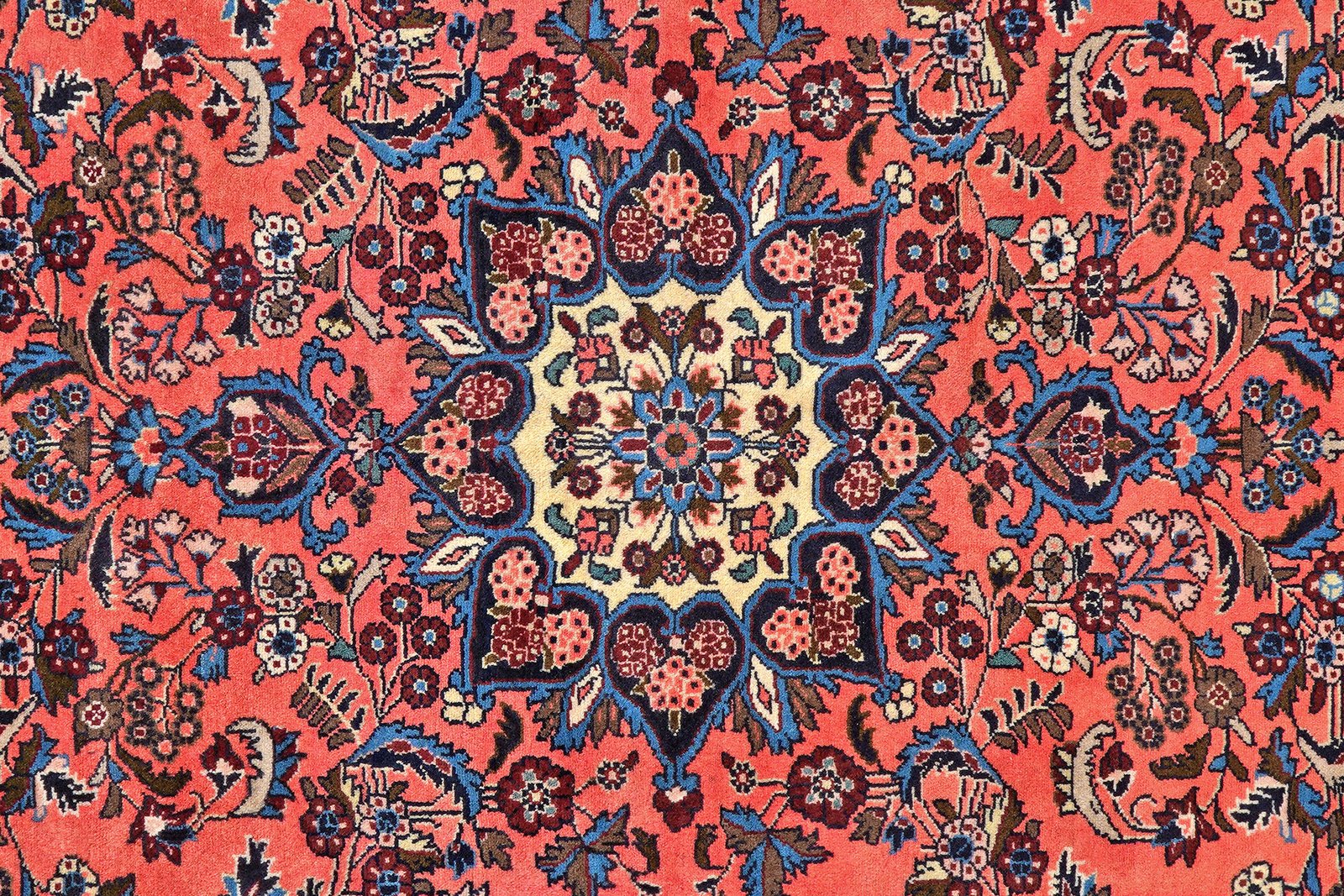 Mehreban — Hand-knotted, 213x295 cm, Red, 100% Virgin Wool | View 6