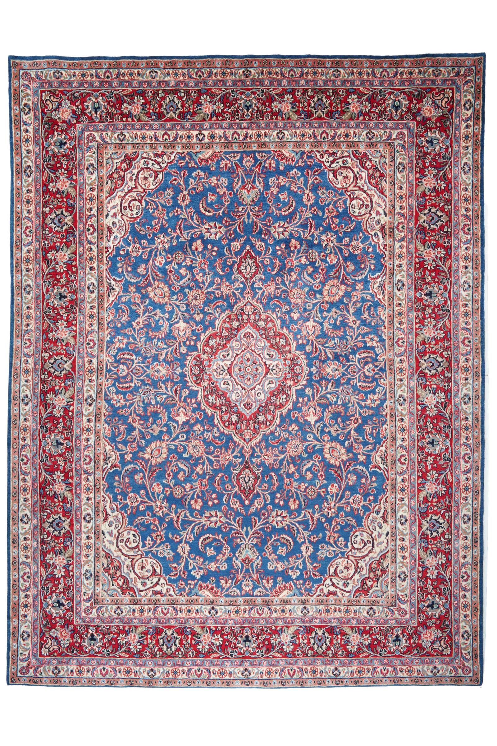 Ekbatan — Handgefertigt, 363x274 cm, Rot, 100% Virgin Wool | Main view