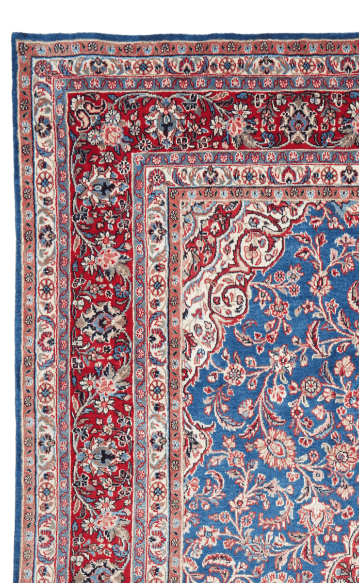 Ekbatan — Hand-knotted, 274x363 cm, Blue, 100% Virgin Wool | View 3