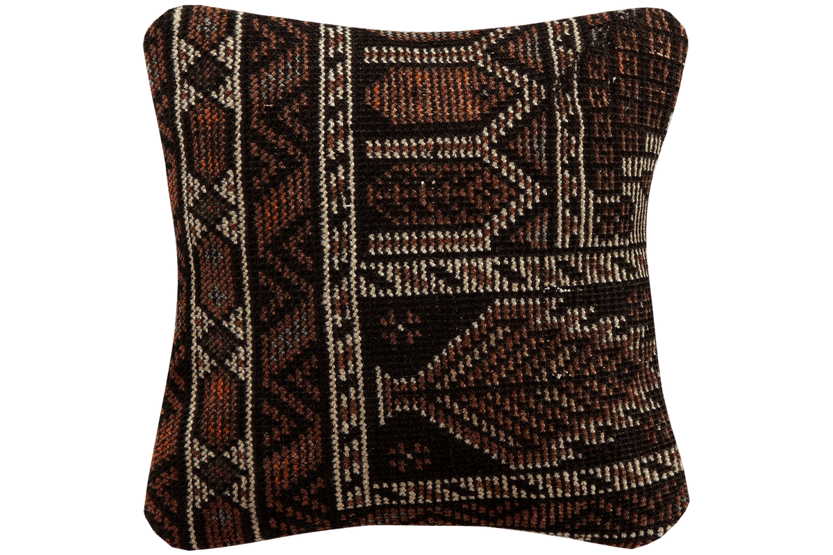 Kelim Coussin · Fait main – Multicolore, 40x40 cm