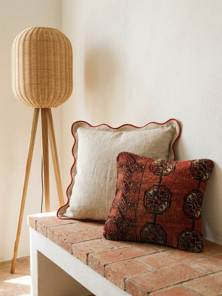 Kelim Cuscino · Fatto a mano – Multicolore, 40x40 cm, retro