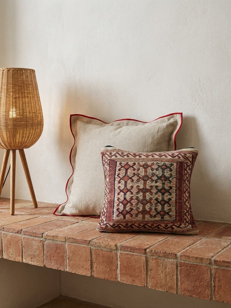 Kelim Cushion · Handcrafted – Multicolour, 40x40 cm, back