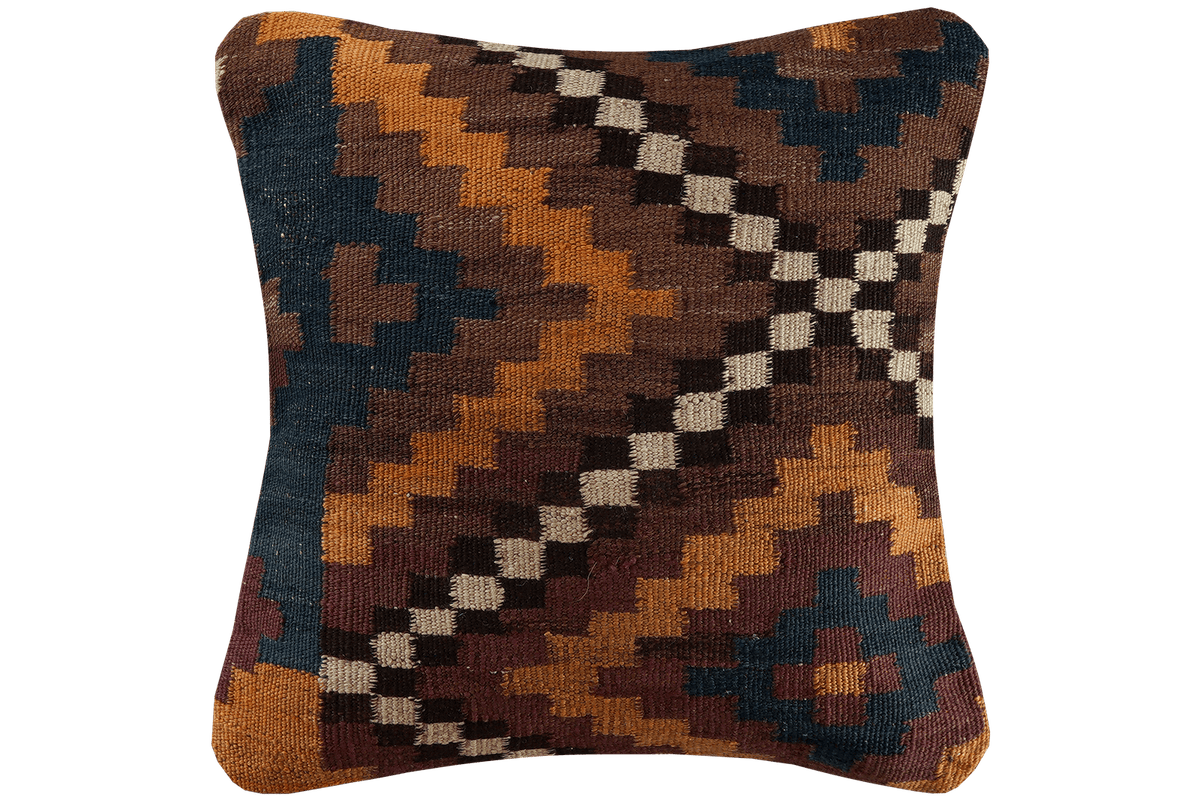 Kelim Cuscino · Fatto a mano – Multicolore, 40x40 cm