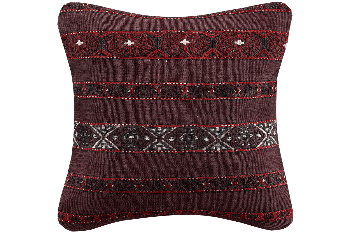 Kelim Coussin · Fait main – Multicolore, 40x40 cm