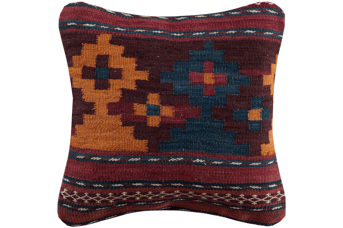 Kelim Cuscino · Fatto a mano – Multicolore, 40x40 cm