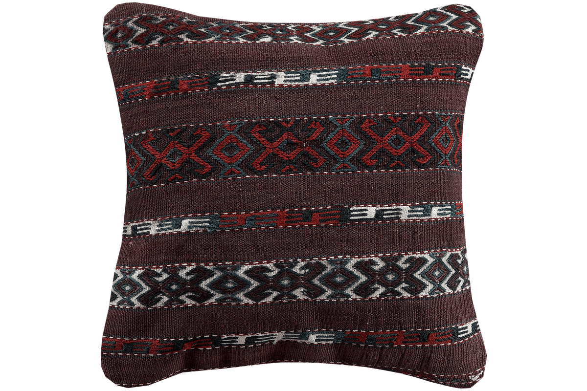 Kelim Coussin · Fait main – Multicolore, 40x40 cm