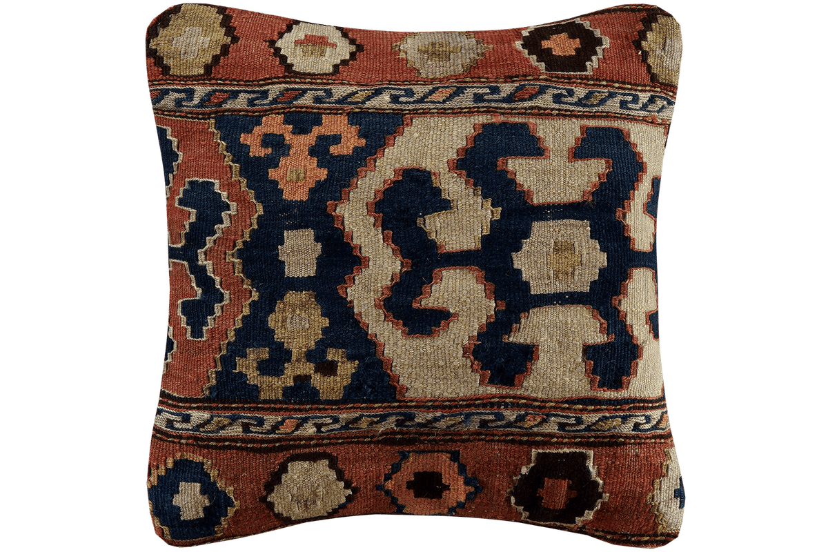 Kelim Cushion · Handcrafted – Multicolour, 40x40 cm
