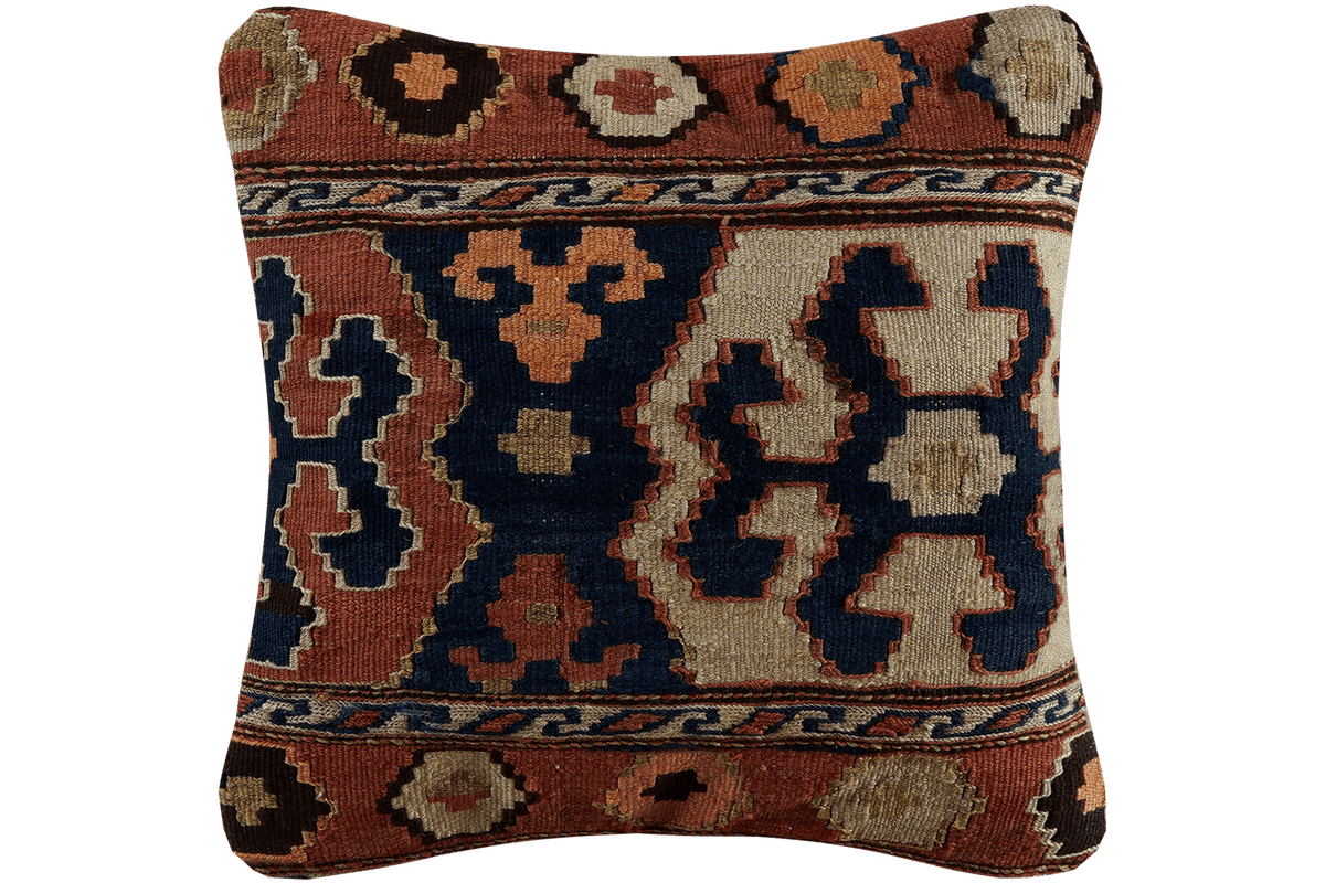 Kelim Cuscino · Fatto a mano – Multicolore, 40x40 cm
