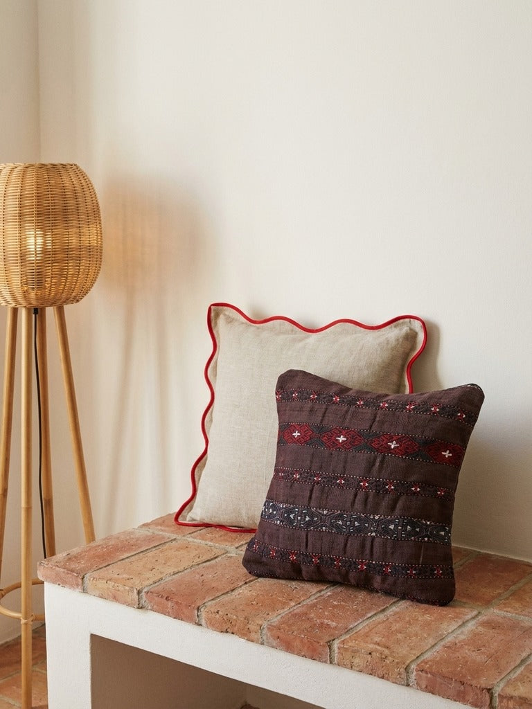 Kelim Cushion · Handcrafted – Multicolour, 40x40 cm, back