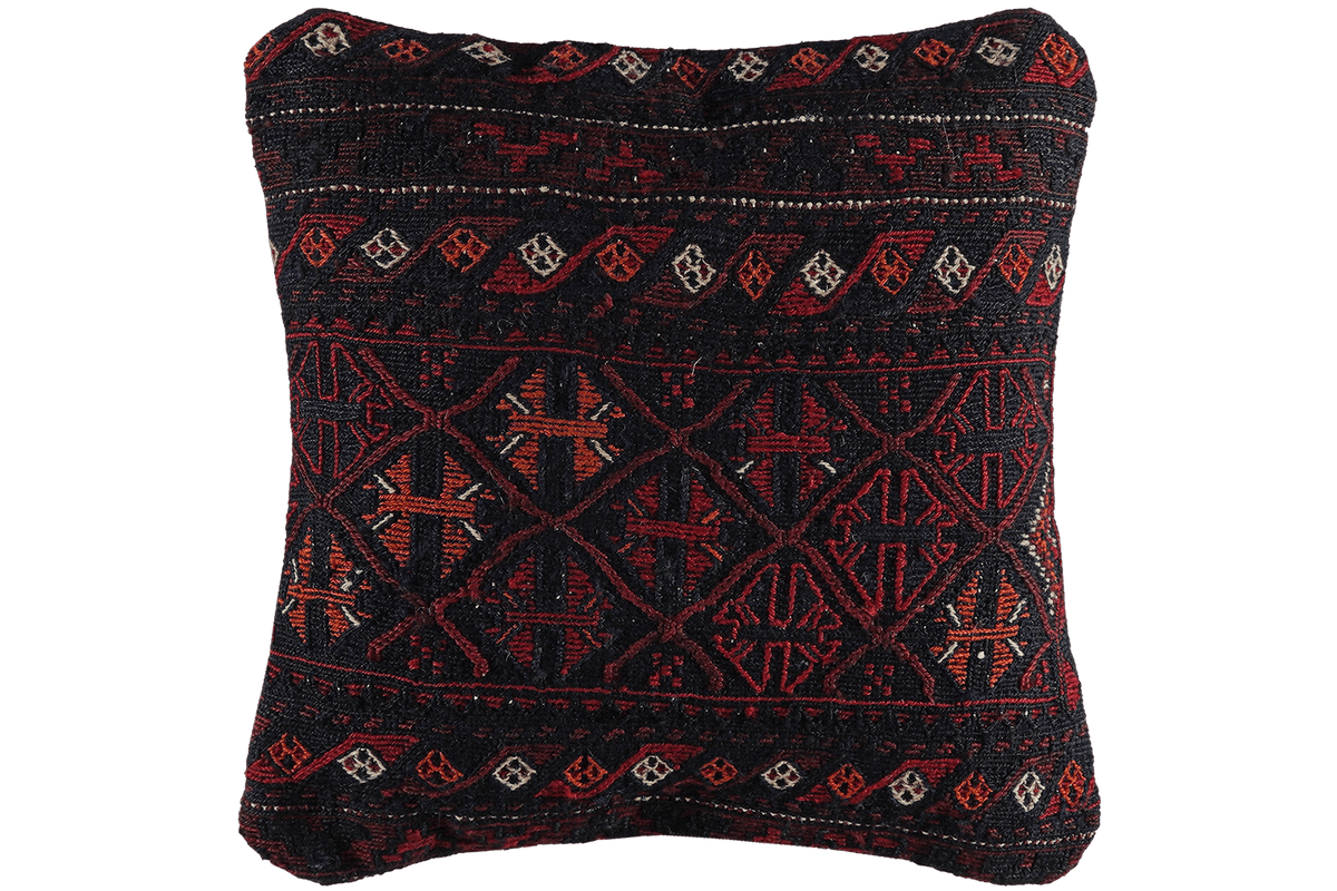 Kelim Coussin · Fait main – Multicolore, 40x40 cm
