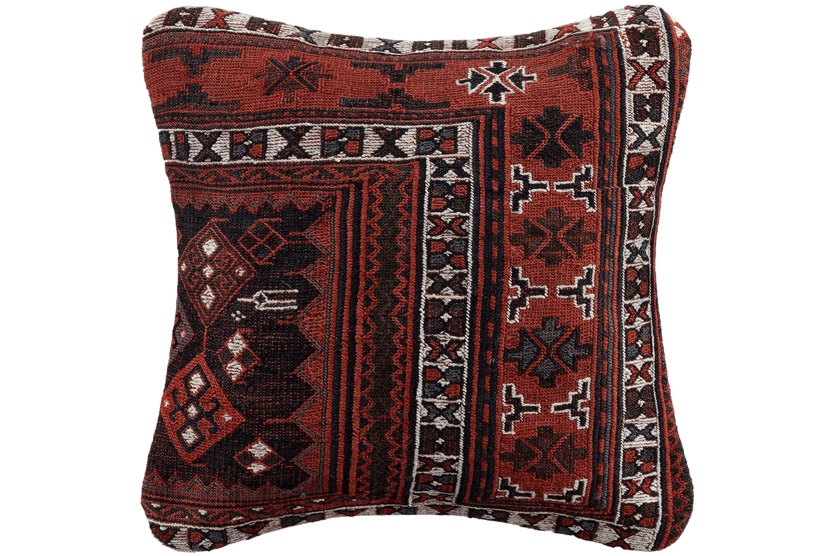 Kelim Coussin · Fait main – Multicolore, 40x40 cm