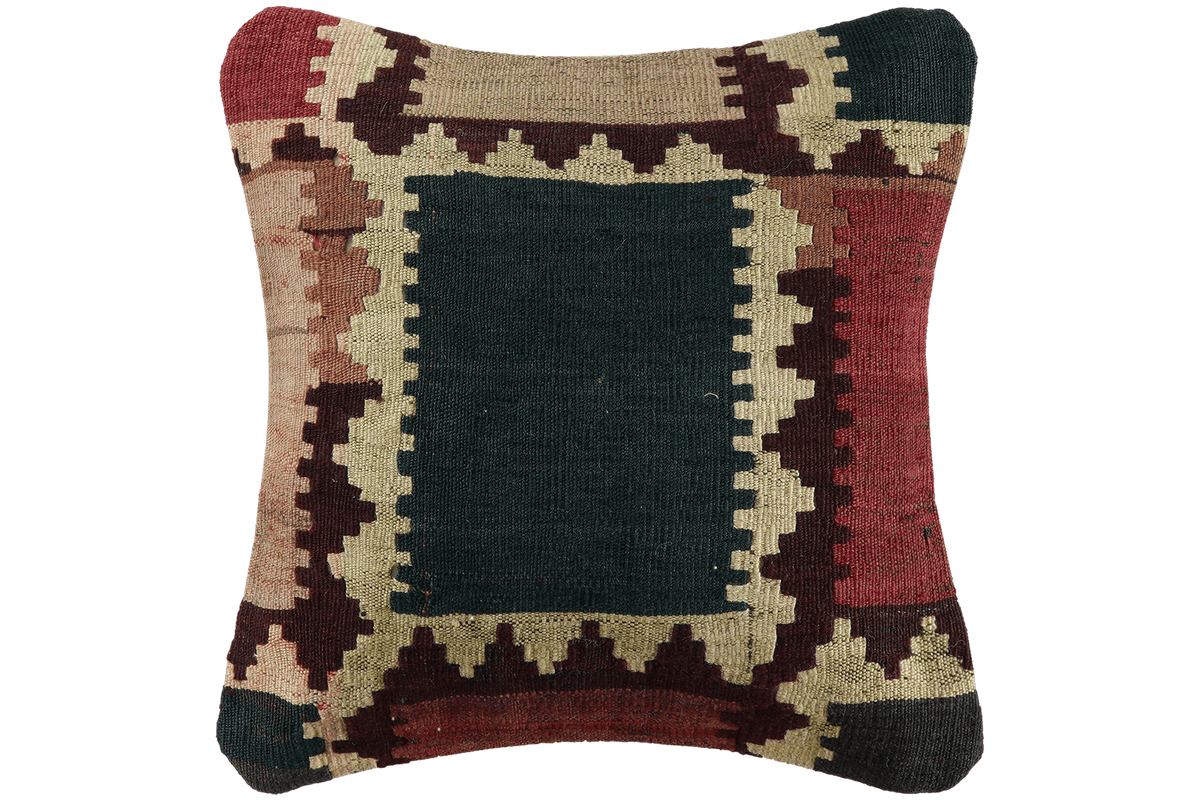 Kelim Cushion · Handcrafted – Multicolour, 40x40 cm