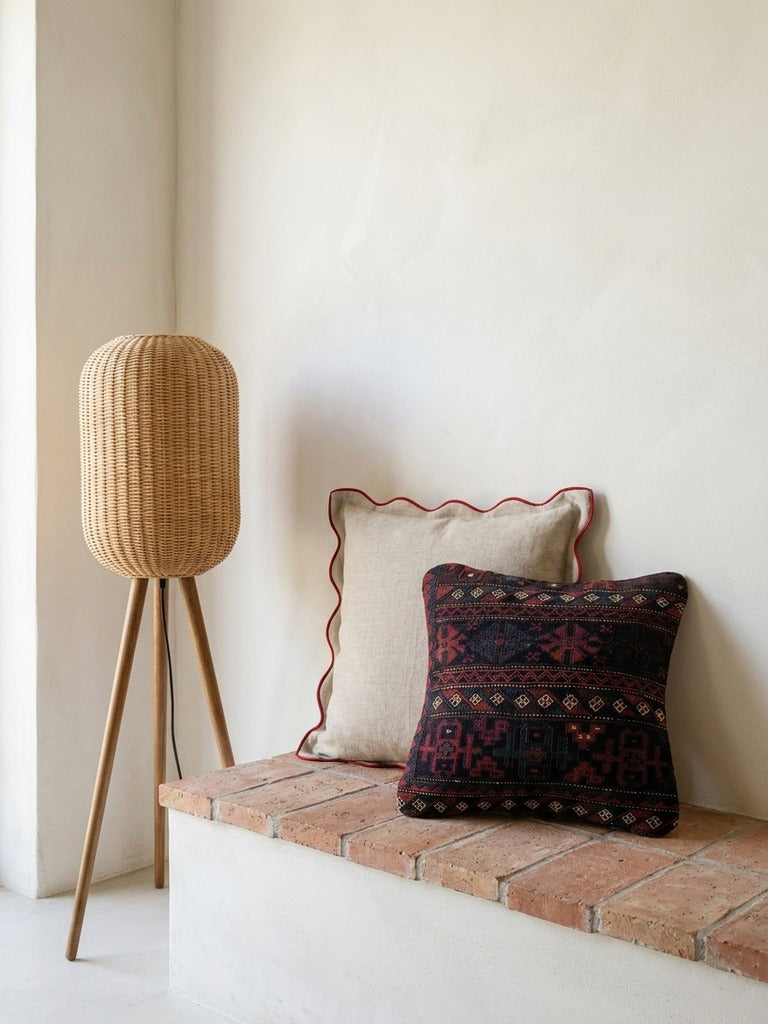 Kelim Cushion · Handcrafted – Multicolour, 40x40 cm, back