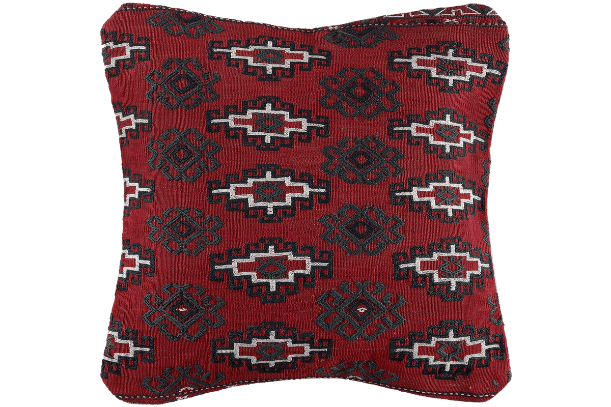 Kelim Coussin · Fait main – Multicolore, 40x40 cm