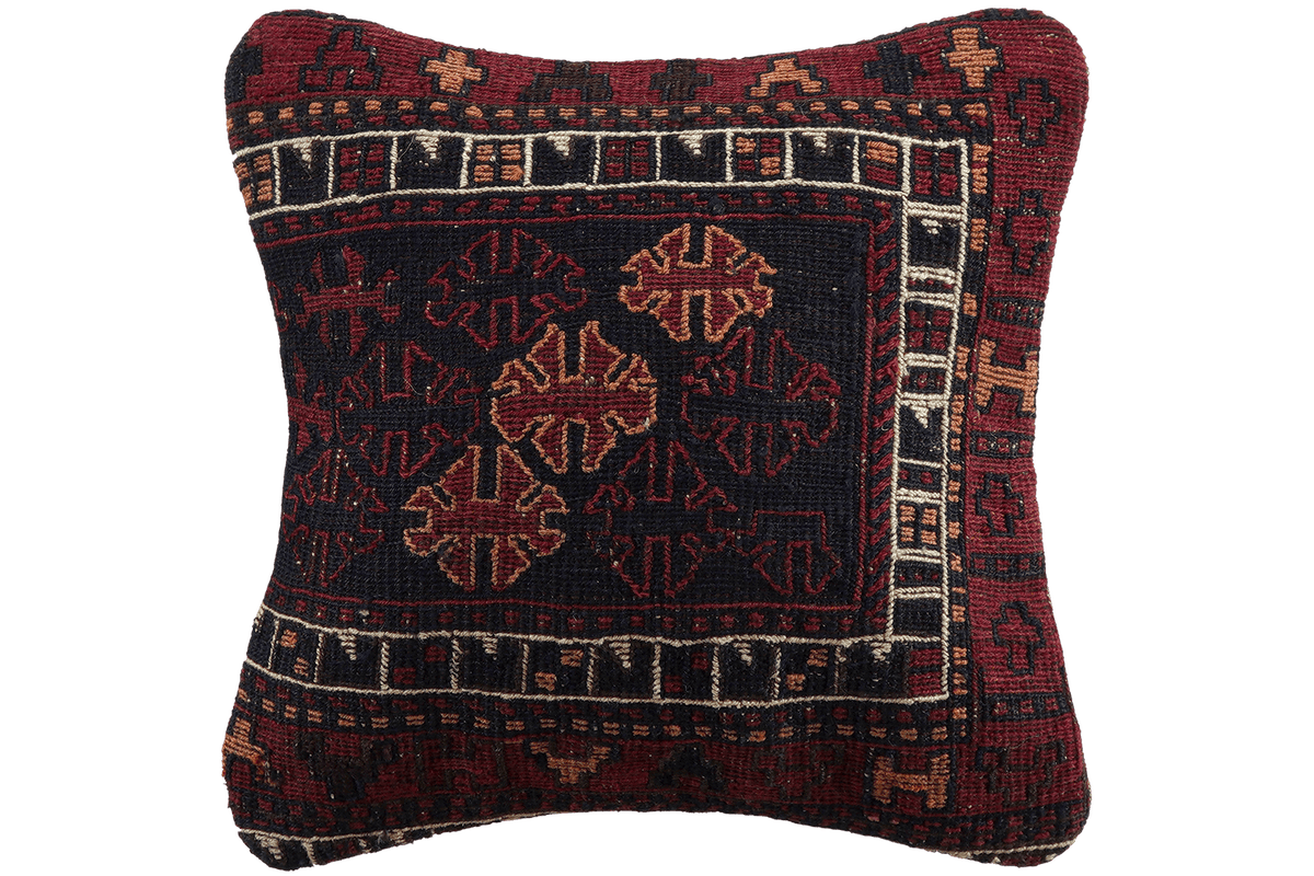 Kelim Cushion · Handcrafted – Multicolour, 40x40 cm