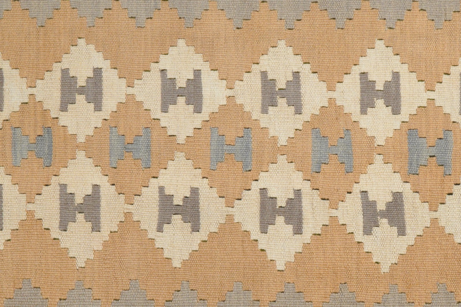 Kelim Gashgai — Handmade, 120x166 cm, Beige, 100% Virgin Wool | View 5