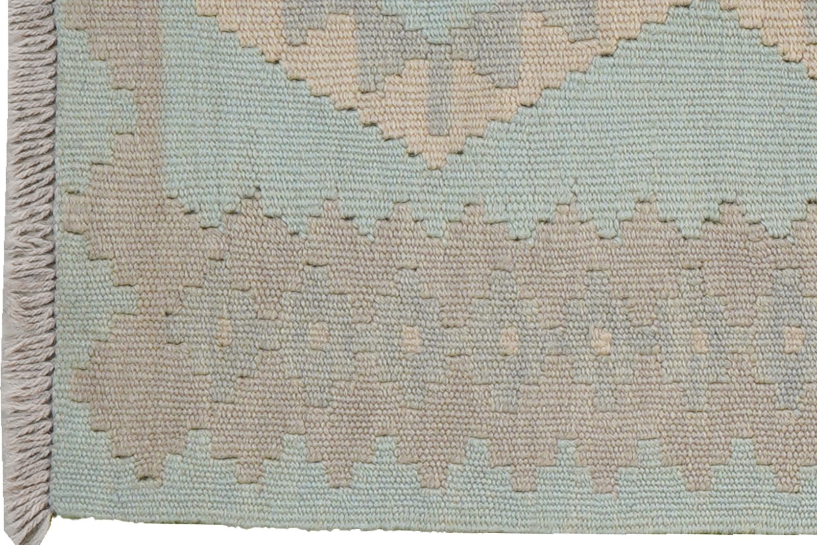 Kelim Gashgai — Handmade, 54x194 cm, Tuerkis, 100% Virgin Wool | View 3