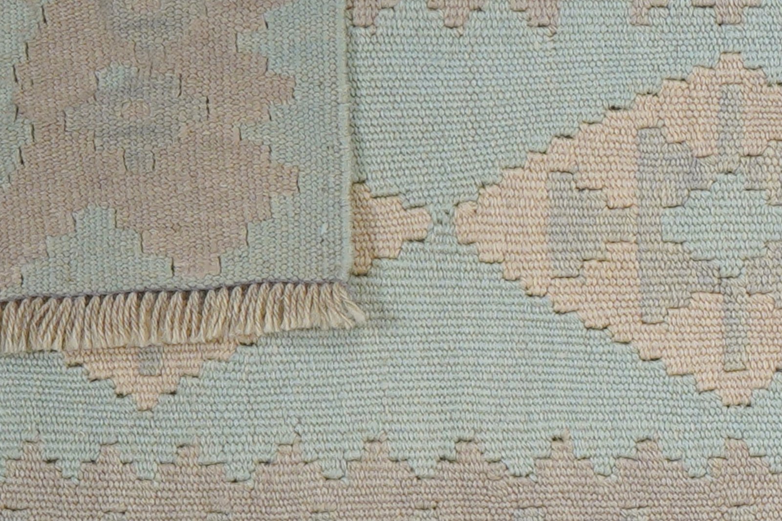 Kelim Gashgai — Handmade, 54x194 cm, Tuerkis, 100% Virgin Wool | View 6