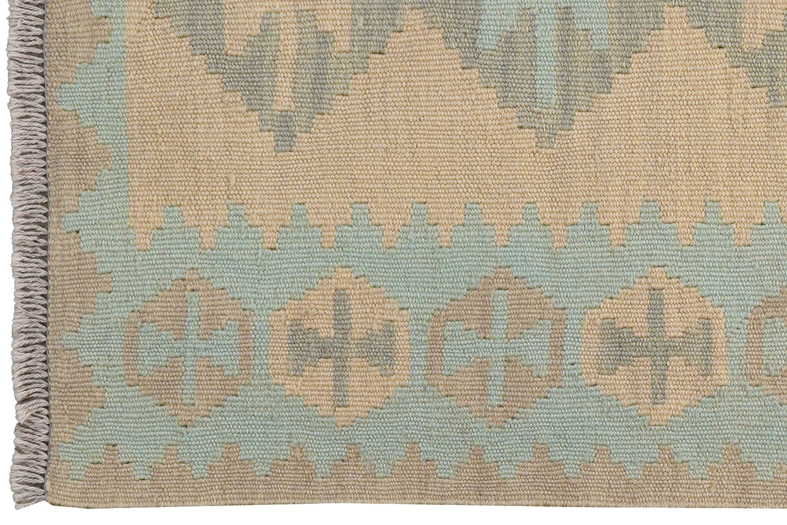 Kelim Gashgai — Handmade, 80x117 cm, Beige, 100% Virgin Wool | View 3
