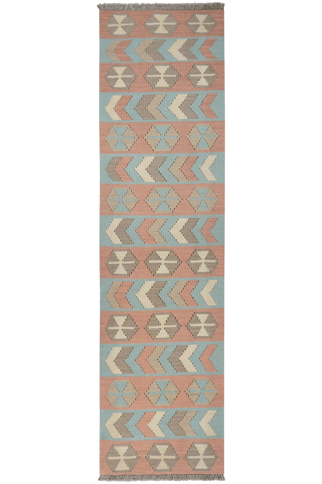 Kelim Gashgai — Handmade, 54x200 cm, Multicolor, 100% Virgin Wool | Main view