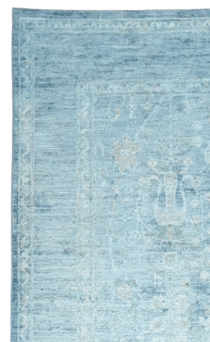 Shahi — Handmade, 122x180 cm, Blue, 100% Cotton | View 3