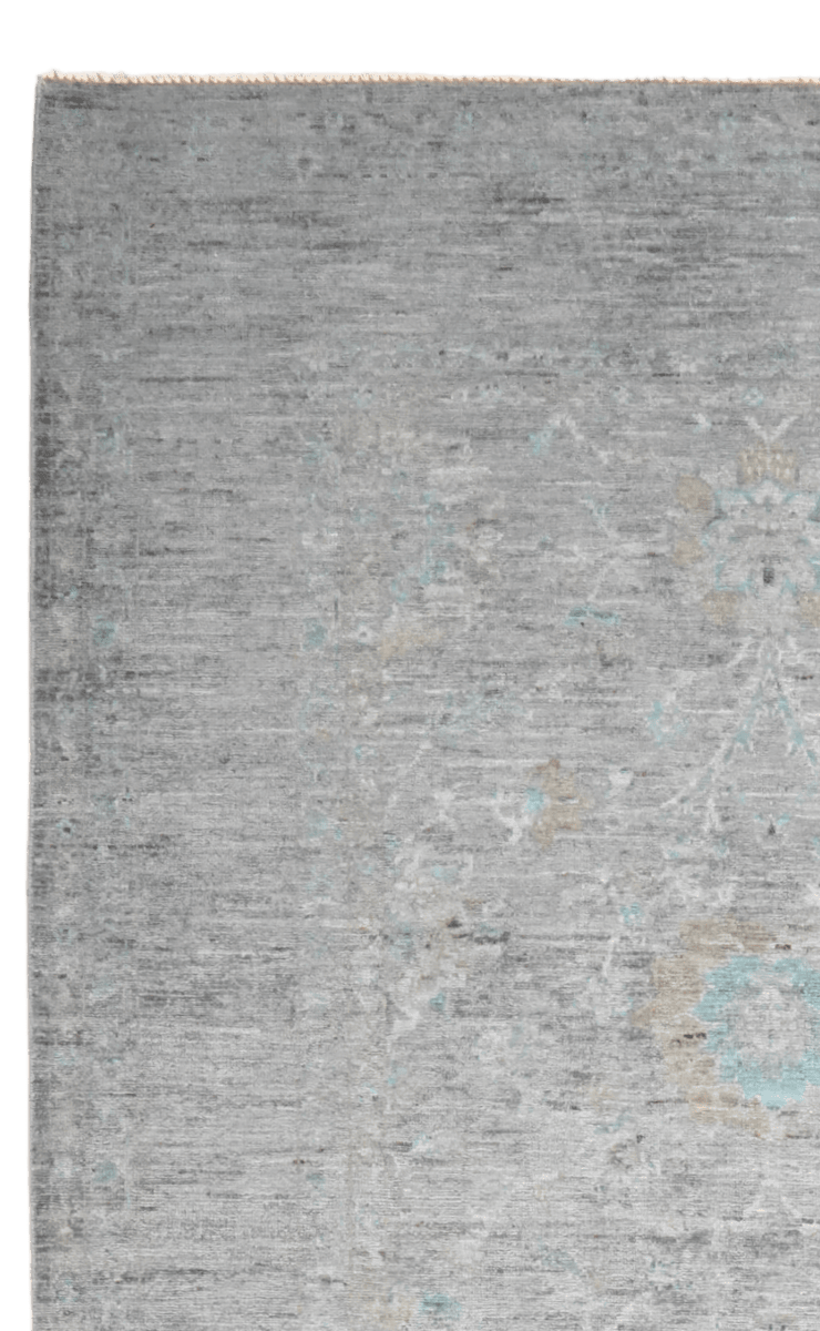 Darra — Handmade, 171x242 cm, Grey, 100% Cotton | View 3