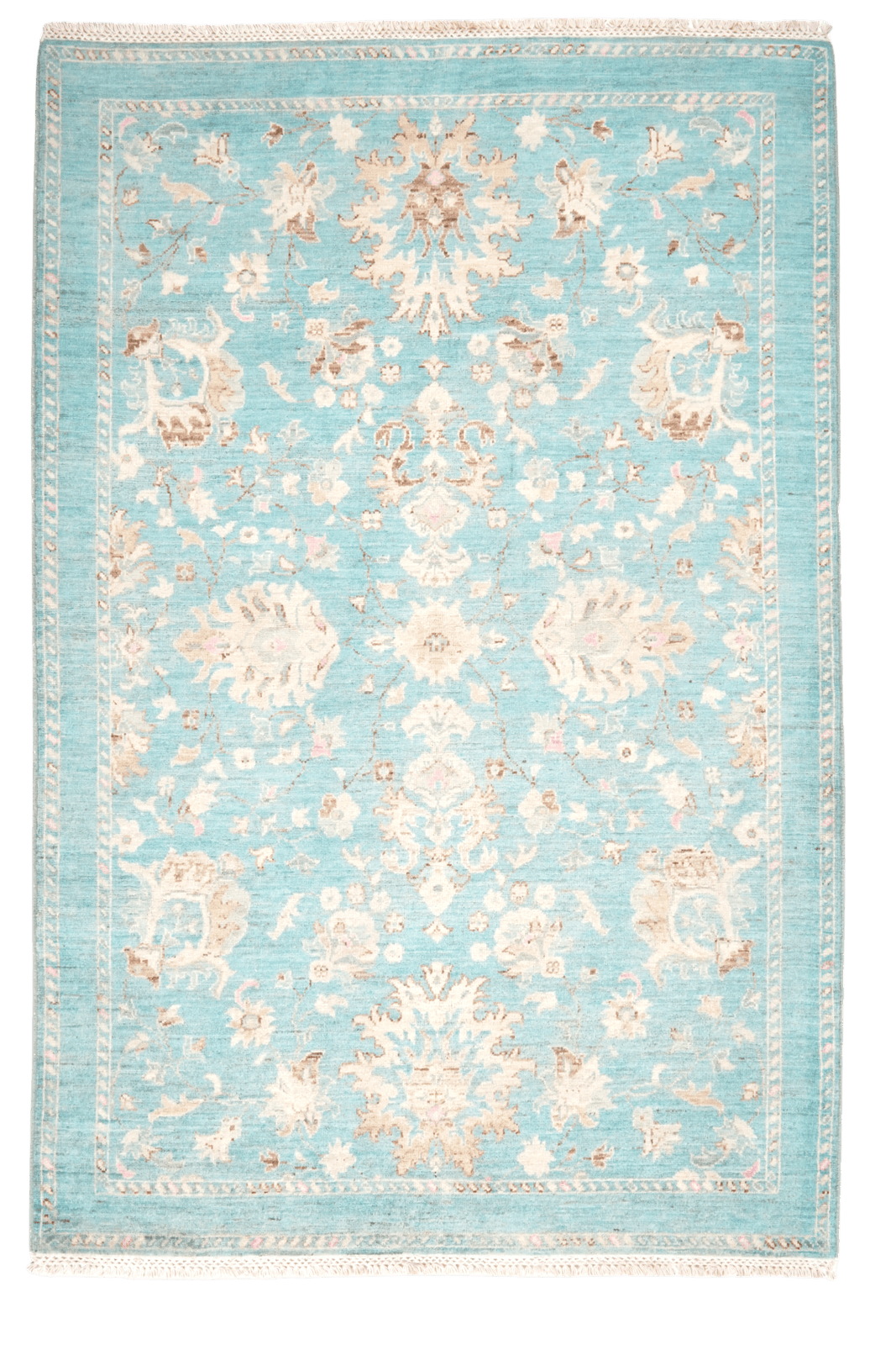 Shahi — Handmade, 124x187 cm, Blue, 100% Cotton | Main view