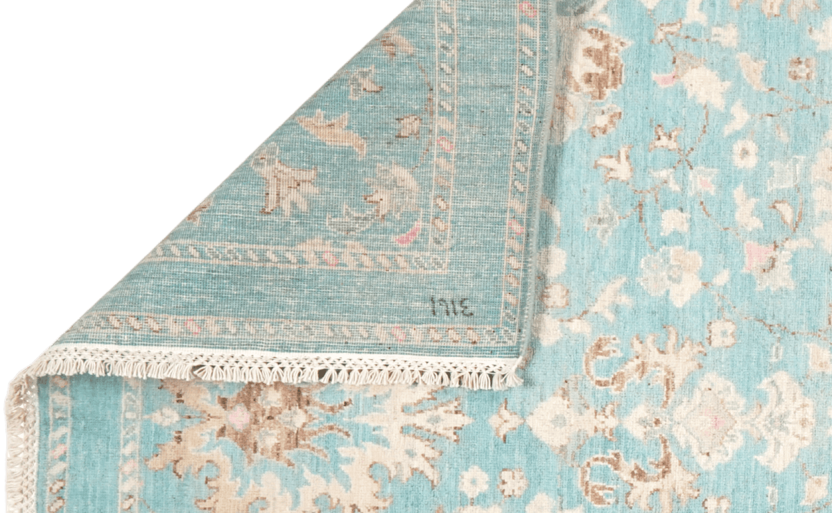 Shahi — Handmade, 124x187 cm, Blue, 100% Cotton | View 5