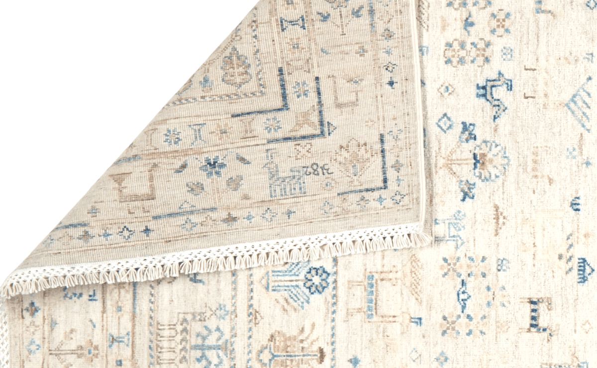 Shahi — Handmade, 121x185 cm, Beige, 100% Cotton | View 5