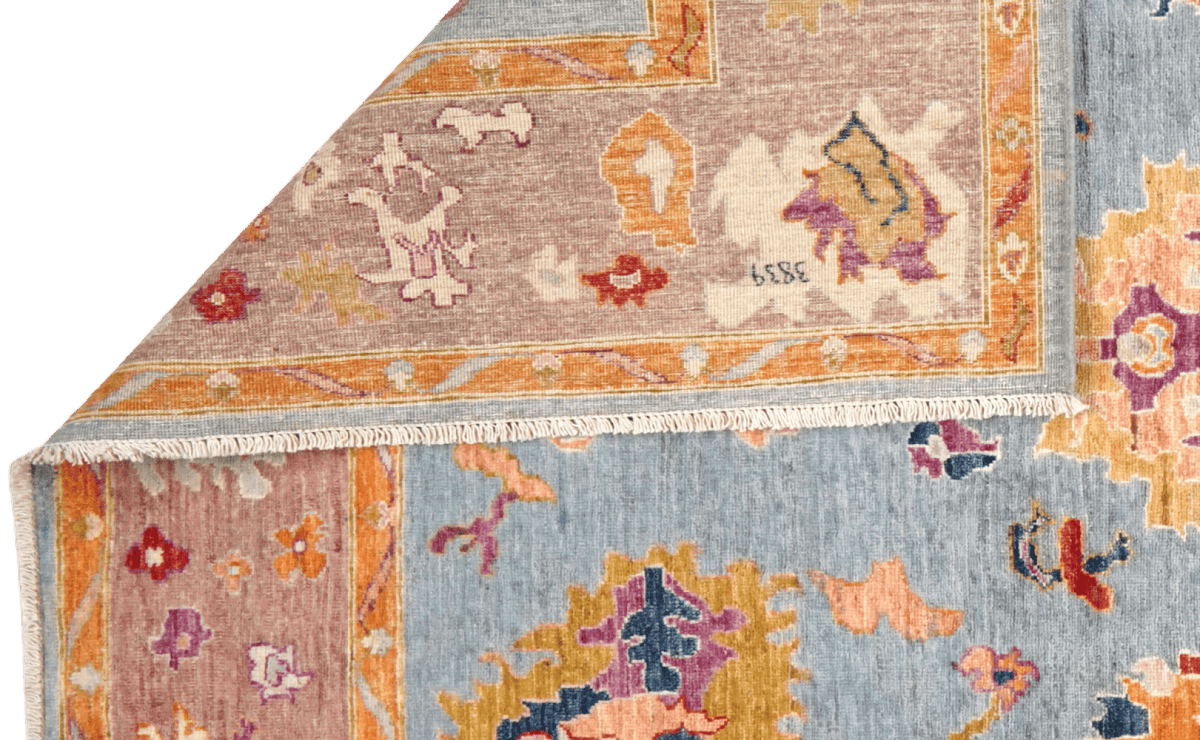 Ushak — Handmade, 173x235 cm, Multicolor, 100% Cotton | View 5