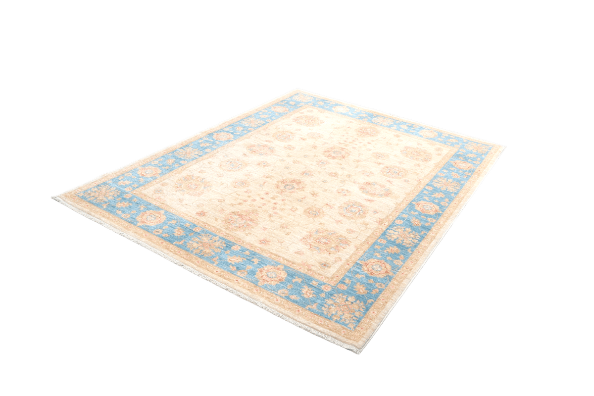 Kaizar — Handmade, 154x200 cm, Beige, 100% Cotton | View 6