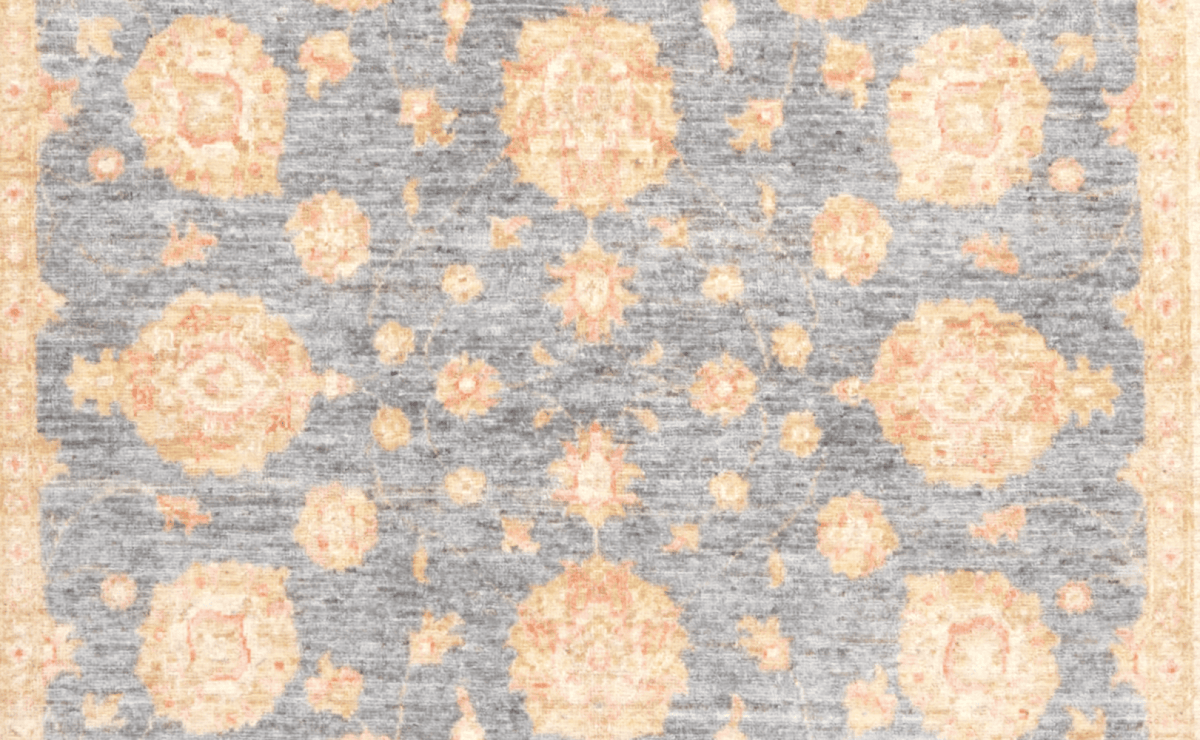 Kaizar — Handmade, 156x199 cm, Blue, 100% Cotton | View 4