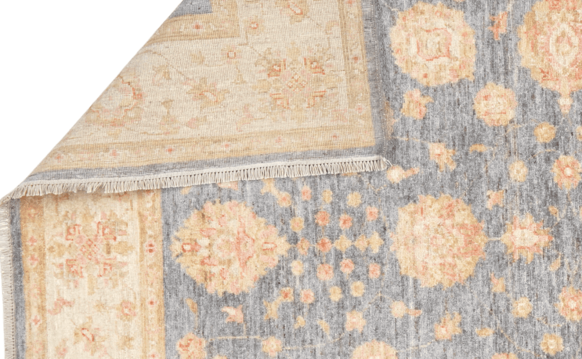 Kaizar — Handmade, 156x199 cm, Blue, 100% Cotton | View 5