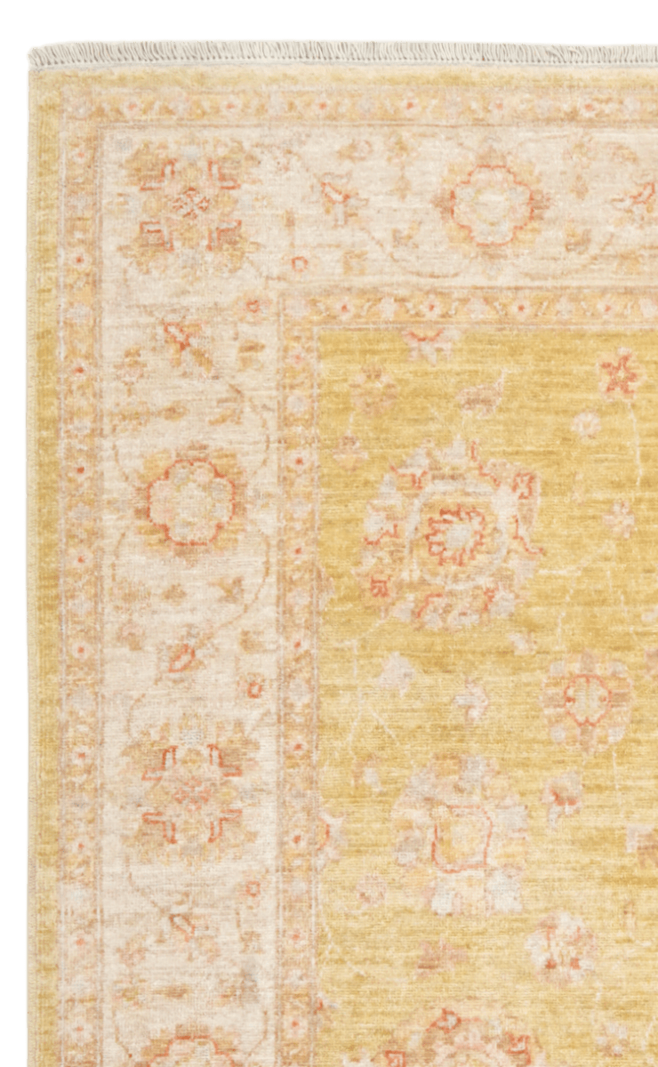Kaizar — Handmade, 150x194 cm, Yellow, 100% Cotton | View 3