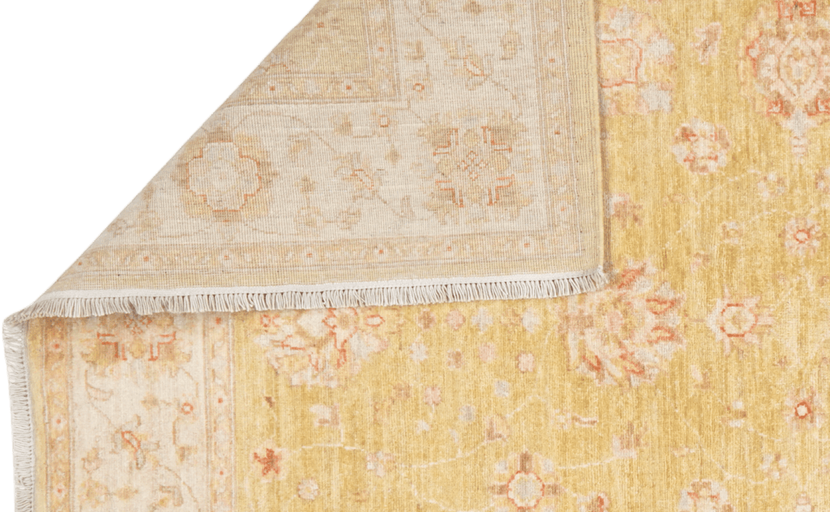Kaizar — Handmade, 150x194 cm, Yellow, 100% Cotton | View 5