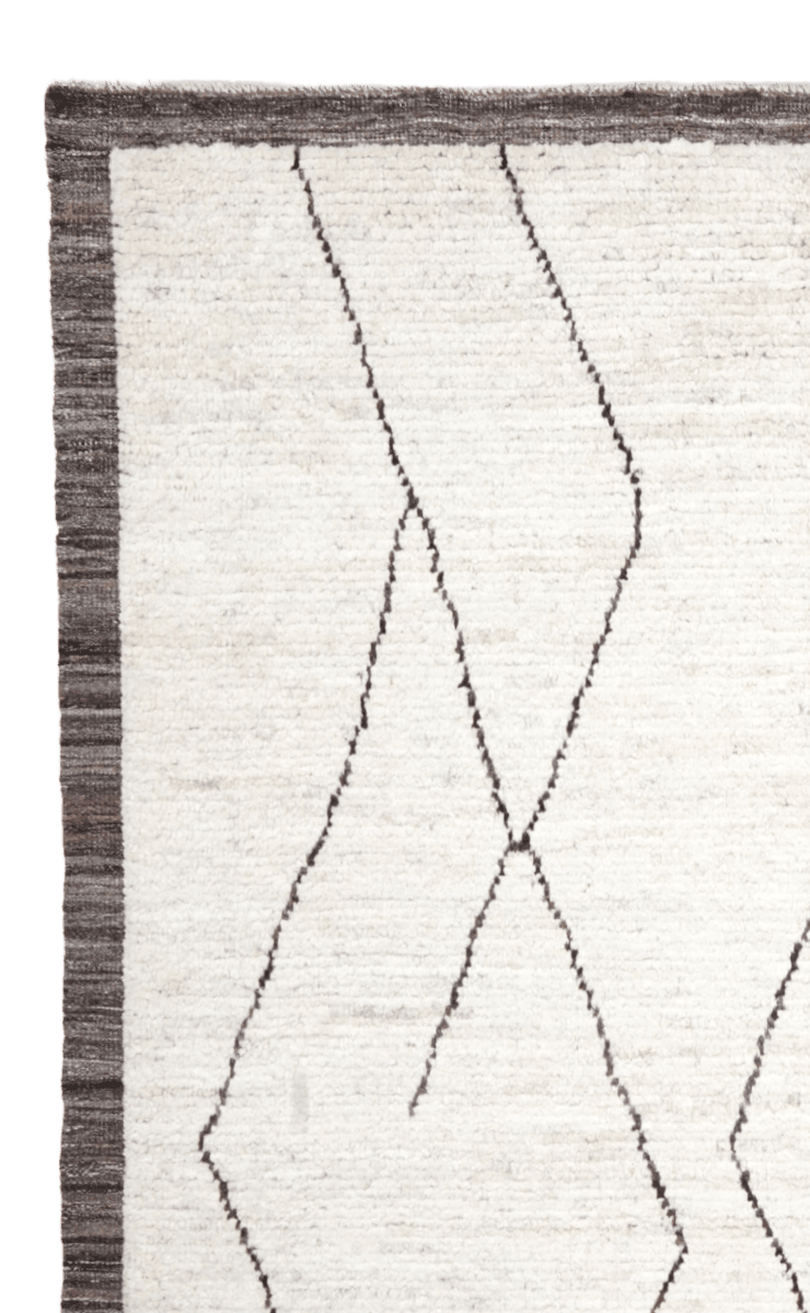 Berber — Handmade, 184x238 cm, Beige, 100% Cotton | View 3
