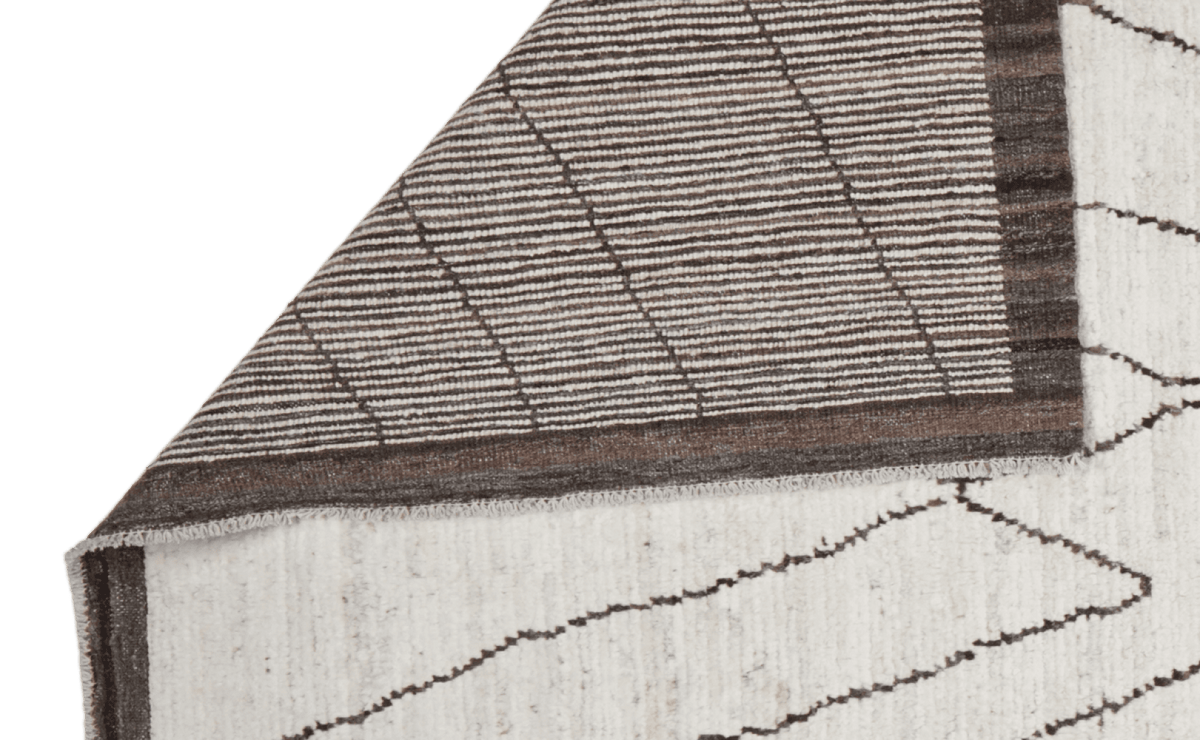 Berber — Handmade, 184x238 cm, Beige, 100% Cotton | View 5