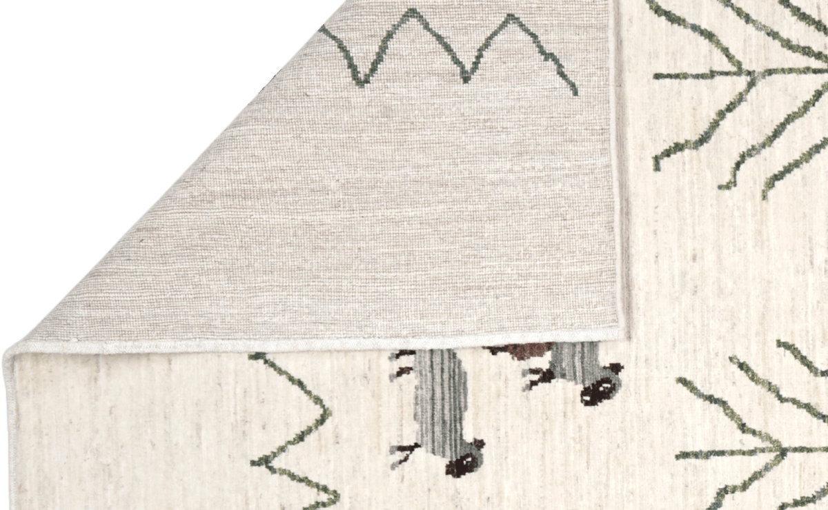 Berber — Handmade, 172x241 cm, Beige, 100% Cotton | View 5