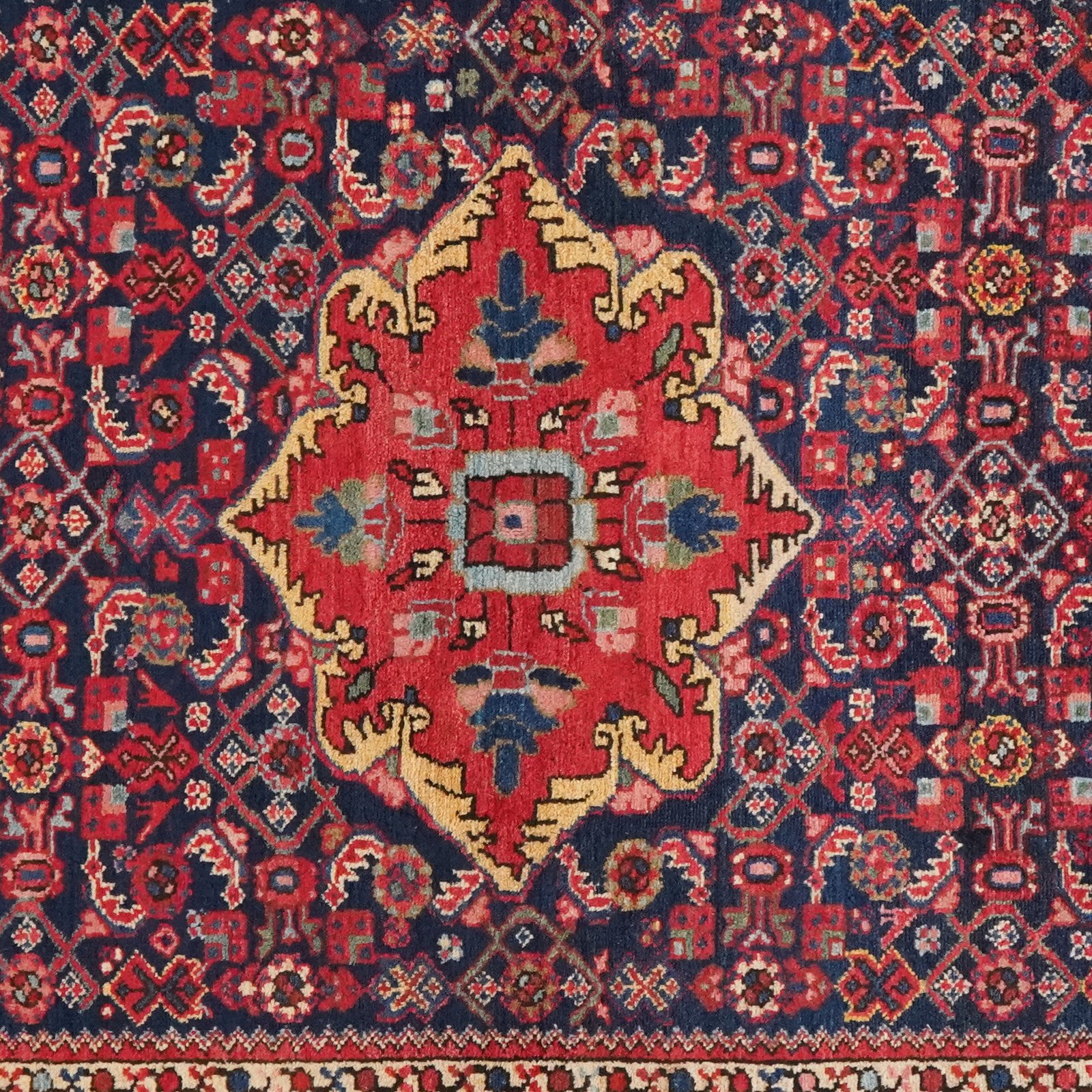 Koutabad — Handgefertigt, 206x148 cm, Rot,blau, 100% Virgin Wool | View 5
