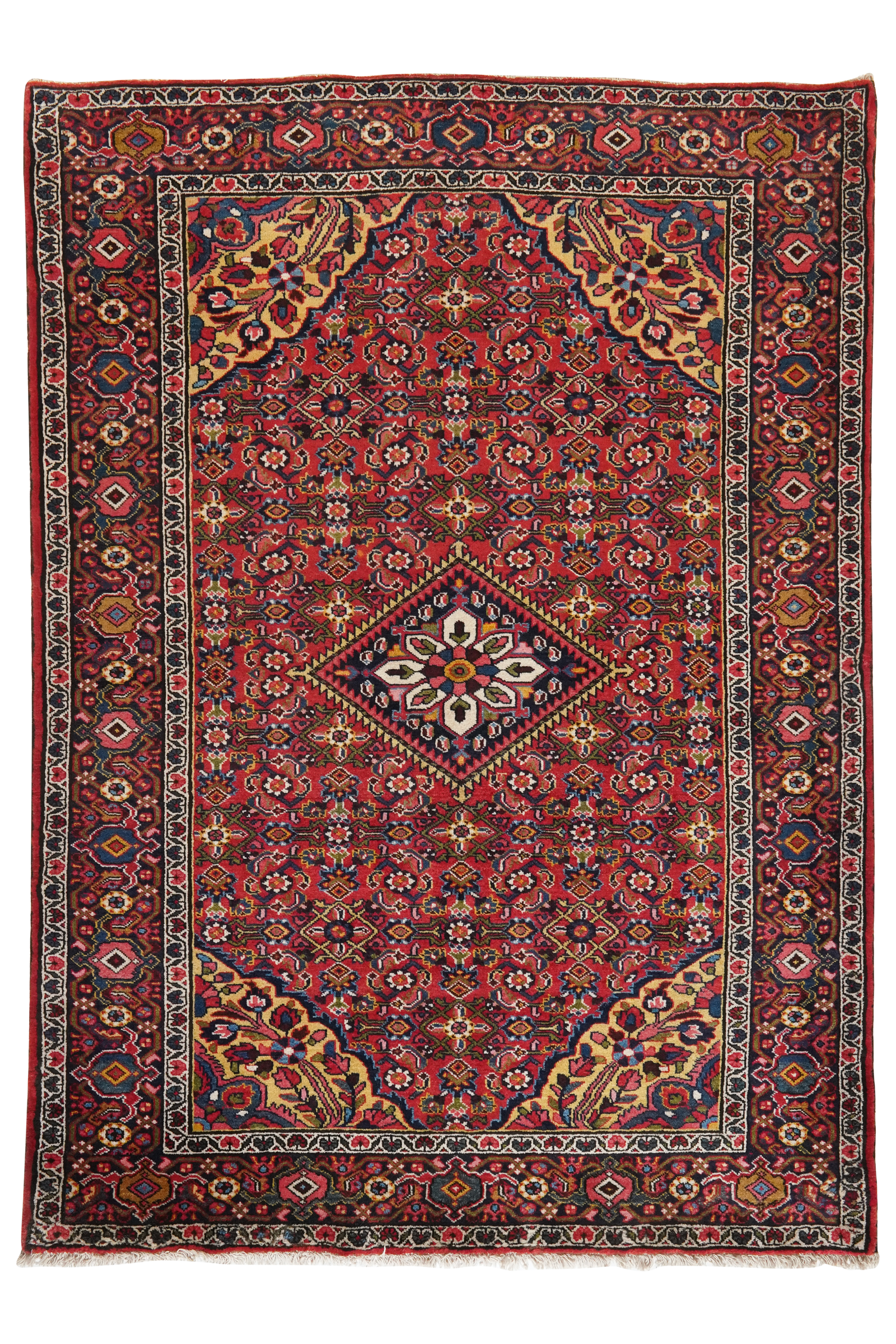 Koutabad — Handgefertigt, 212x150 cm, Blau, 100% Virgin Wool | Main view