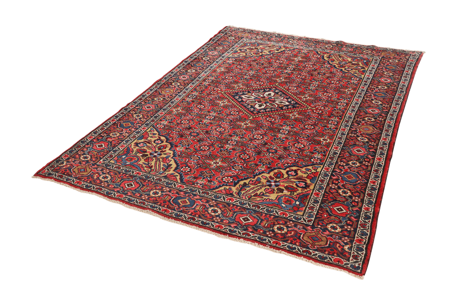 Koutabad — Hand-knotted, 150x212 cm, Red, 100% Virgin Wool | View 5