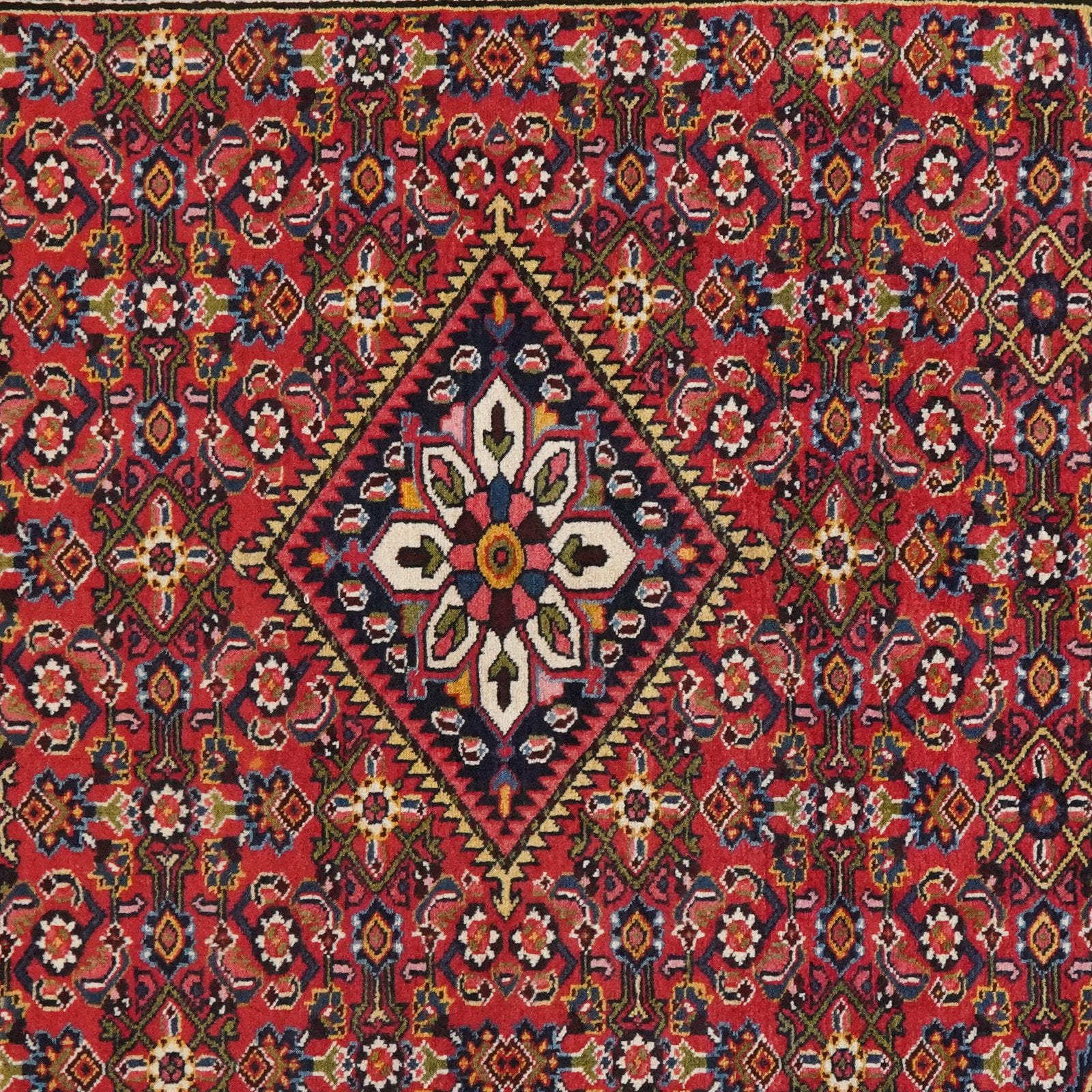 Koutabad — Hand-knotted, 150x212 cm, Red, 100% Virgin Wool | View 6